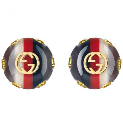 Vintage Sylvie Web Stud Earrings Gucci
