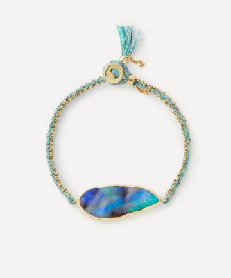 BROOKE GREGSON 18ct Gold Boulder Opal Ellipse Bracelet