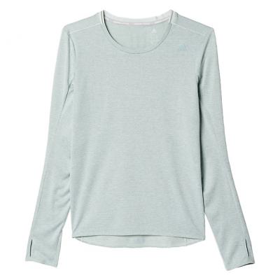 Adidas Supernova Long Sleeve Running T-Shirt, Green