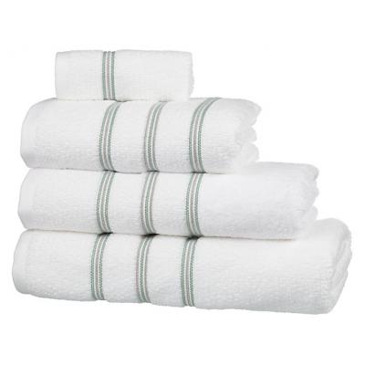 John Lewis Croft Collection Chilham Towels, White / Sorrel - Bath Sheets