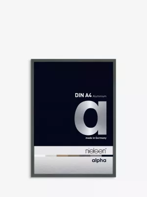 nielsen Alpha Aluminium Poster Frame, Platinum, A3 (29 x 42cm)