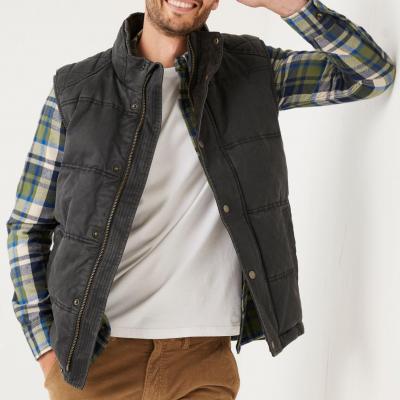 FatFace Paignton Padded Gilet, Dark Grey