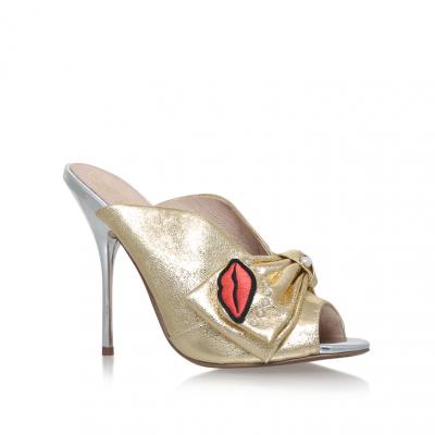 Harmony Gold High Heel Mules By KG Kurt Geiger