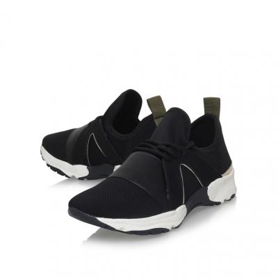 Lamar Black Flat Low Top Trainers By Carvela Kurt Geiger