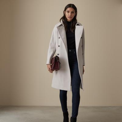 Eilish Double Breasted Coat - REISS