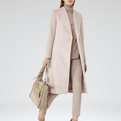 Franchesca Cloud Faux-Fur Detail Coat - REISS