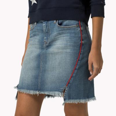Piping Denim Skirt Blue Tommy Hilfiger®