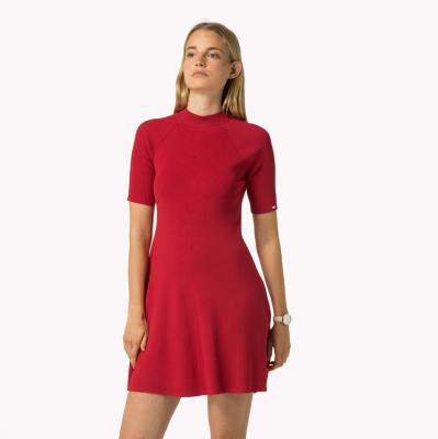 Cotton Flare Dress Red Tommy Hilfiger®