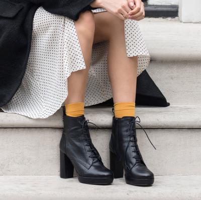 Spring Black High Heel Ankle Boots By KG Kurt Geiger Kurt Geiger