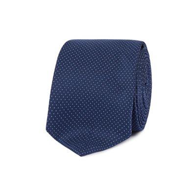 Red Herring Blue pin dot slim tie Debenhams