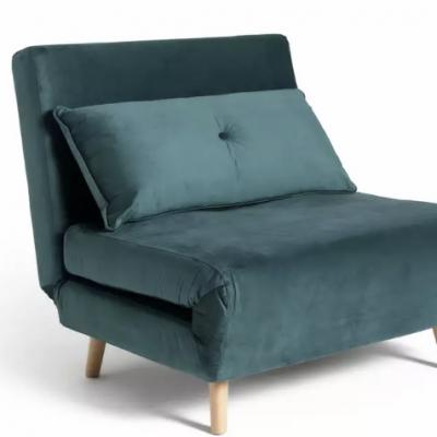 Habitat Roma Velvet Chairbed - Teal