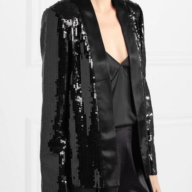 Victoria, Victoria Beckham Sequined satin jacket