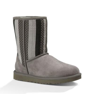 UGG® Classic Short Woven Suede Boots for Women