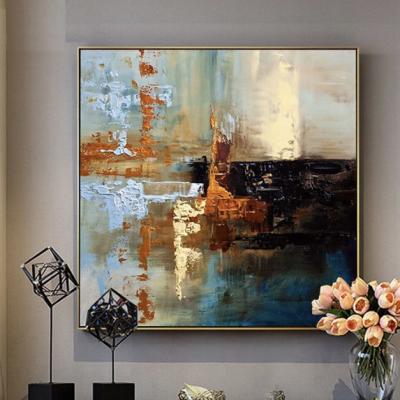 Darkness of the Orange Explosion Abstract Painting