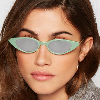 Illesteva Marianne cat-eye acetate mirrored sunglasses