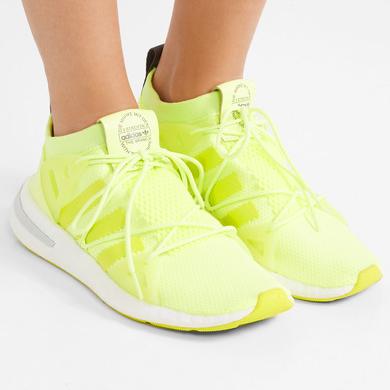 adidas Originals Arkyn rubber-trimmed neon mesh sneakers