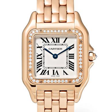 Cartier Panthère de Cartier medium 27mm 18-karat pink gold and diamond watch 