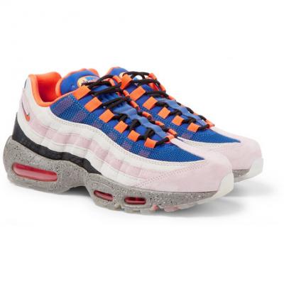 Nike - Air Max 95 Panelled Faux Suede and Mesh Sneakers
