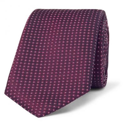 Hugo Boss - 6cm Pin-Dot Silk-Jacquard Tie
