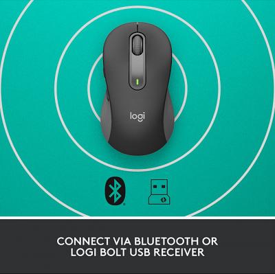 Logitech Signature M650 Bluetooth Wireless Mouse, Graphite