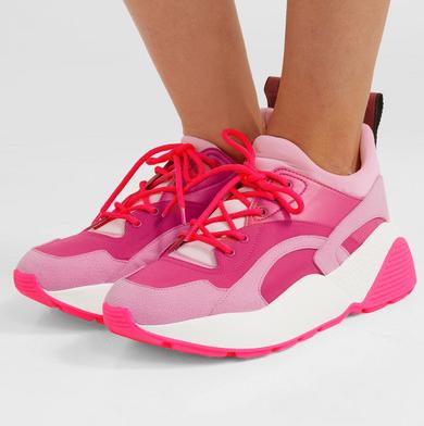 Stella McCartney Eclypse faux leather, faux suede and neoprene sneakers