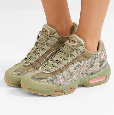 Nike Air Max 95 printed leather and mesh sneakers