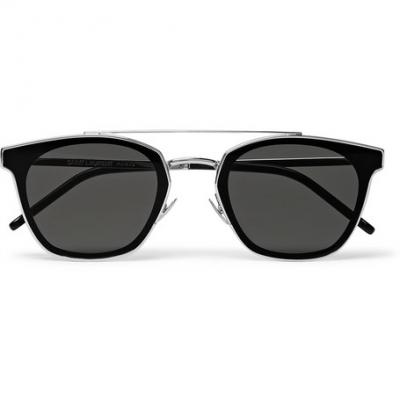 Saint Laurent - Aviator-Style Silver-Tone Sunglasses