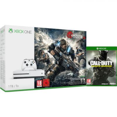 Xbox One S 1TB Console With Gears of War 4 & Call of Duty