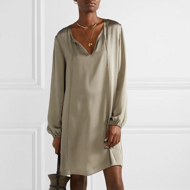 Theory Silk-satin dress