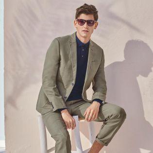 NEXT Sage Slim Fit Cotton Jacket - Next UK