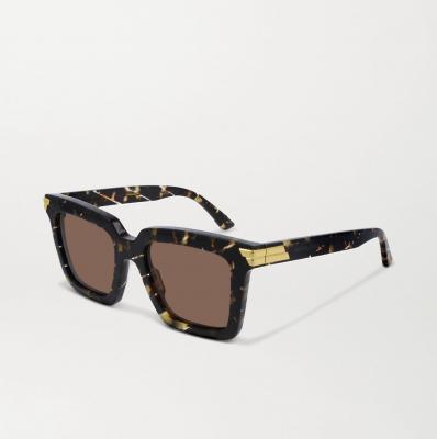Tortoiseshell Oversized square-frame acetate sunglasses Bottega Veneta