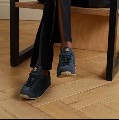 Navy + adidas Originals suede sneakers Khaite