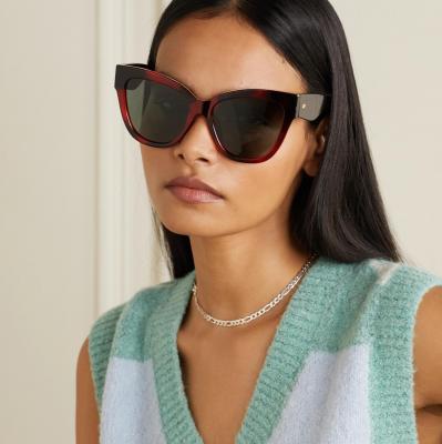 Tortoiseshell Le Vacanze oversized cat-eye tortoiseshell acetate sunglasses Le Specs
