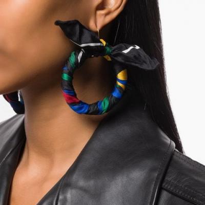 Balenciaga striped earrings