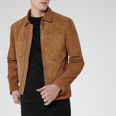 Sebastian Tan Suede Jacket - REISS