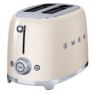  Smeg Uk Ltd TSF01CRUK 1950s Retro Style 2-Slice Toaster 950Watts Cream