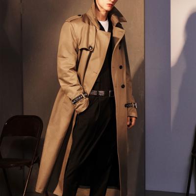 DOUBLE BREASTED TRENCH COAT WITH STUDS