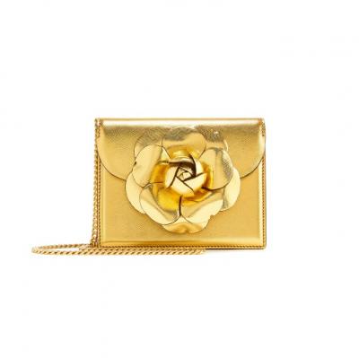 Gold Saffiano Mini TRO Bag
