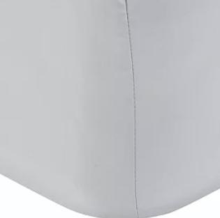 Crisp and Fresh 200 Thread Count Egyptian Cotton Standard Fitted Sheet, King, Cool Grey