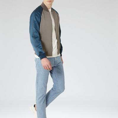 Humble Grey Varsity Bomber Jacket - men - REISS
