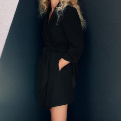 FROCK COAT WITH SLEEVE BOWS ZARA