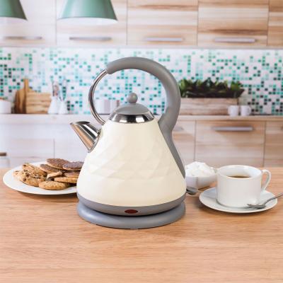 Salter EK2617CREAM 1.8L 3000W Diamond Rapid Boil Pyramid Kettle - Cream