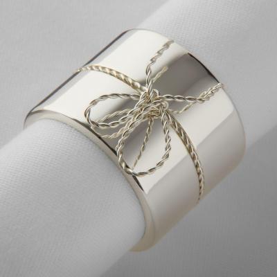 Vera Wang for Wedgwood Love Knots Napkin Rings, Set of 4 