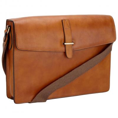 John Lewis & Partners Made in Italy Leather Messenger Bag