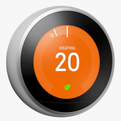 Google Nest Learning Thermostat, 3rd Generation, Stainless Steel