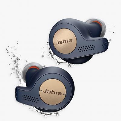 Jabra Elite 65t Active True Wireless Sweat & Weather-Resistant Bluetooth In-Ear Headphones with Mic/Remote