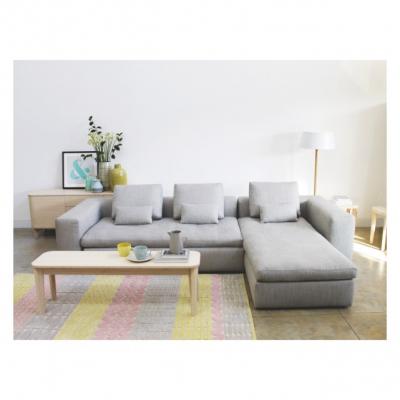 SIDNEY Light grey fabric large 3 seater sofa bed at Habitat UK