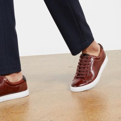 Udamo Leather sneaker - Light Brown Trainers Ted Baker UK