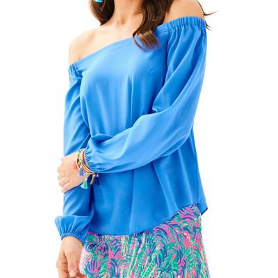Adira Silk Off The Shoulder Top 25291 Lilly Pulitzer
