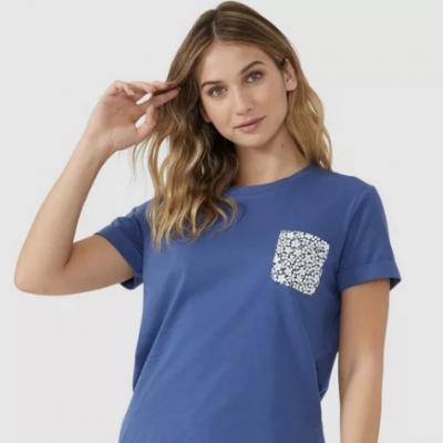 Mix And Match Pocket Detail Pyjama Top (12-14)